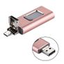 Easy Flash RQW-01B 3 In 1 USB 2.0 & 8 Pin & Micro USB 64GB Flash Drive Rose Gold Image 2