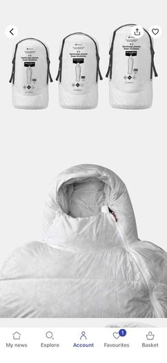 Simond down sleeping bag 0c