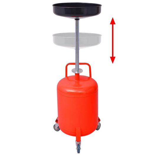 Waste Oil Drainer 49.5 L Steel Red