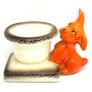 Vintage Goebel Ceramic Terrier Dog Candle Holder Figurine Image 3