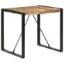 Dining Table 80x80x75 cm Rough Mango Wood Image 6