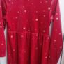 Girls Red Velvet Dress Image 2