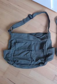 Green Canvas Crossbody/Messager bag
