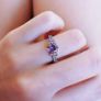 Women's ring in 925 sterling silver with Tibetan stone Image 2