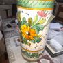 Large Majolica style or Japanese Ceramic Umbrella Stand Image 4