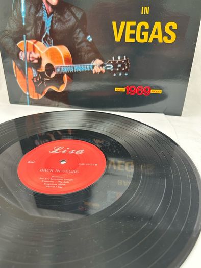 Elvis Presley Back In Vegas LP Lisa LMP 69-01 1986 Red Label Vinyl Bootleg