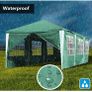 3 x 9 m Gazebo,  Protection Party Tent, MaterialHigh-Quality Garden Tent with 8 Side Panels, for Wedding, Party, Garden, Market Image 2