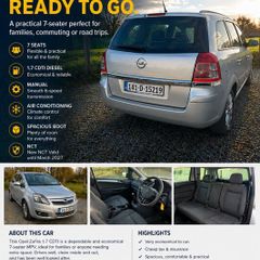 2014 Opel Zafira 1.7 CDTI  7 Seater  New NCT