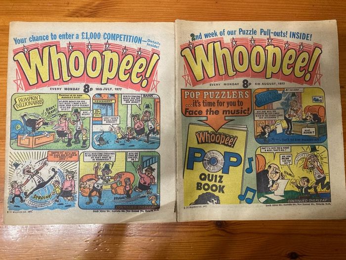 Comics: 'Whoopee!' comics 1977 (15 numbers)