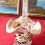 Murano Millefiori Art Glass Basket 10.75 Inches Tall Image 5