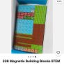 208 Pcs Magnetic Building Block Cubes  Minecraft Image 5