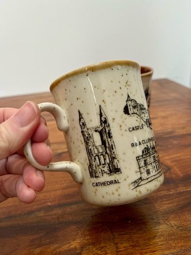 2 Vintage Ceramic Mugs Scotland and Wales