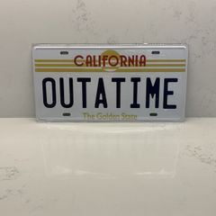 Back to the Future DeLorean OUTATIME Replica Movie American License Plate