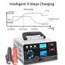 Large Power 400W Battery Charger 12V/24V Car Battery Charger Trickle Smart Pulse Repair for Car SUV Truck Boat Image 6