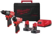 Milwaukee M12 FUEL Drill &amp; Impact Driver 2 x 6Ah Kit - New