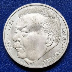 1975 Germany Silver 5 Deutsche Mark Friedrich Ebert