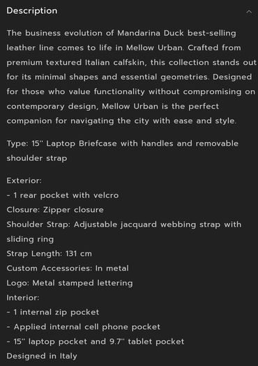 Mandarina Duck Laptop bag