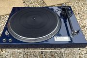 PRICE DROP! Legendary Technics SL-150 direct-drive turntable professionally repainted in stunning metallic blue and carrying a heralded Rega RB330 tonearm with a Mitchell TechnoWeight upgrade. Absolutely premium top drawer turntable performance.
