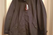 Navy ladies jacket with hood