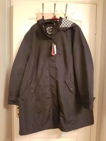 Navy ladies jacket with hood