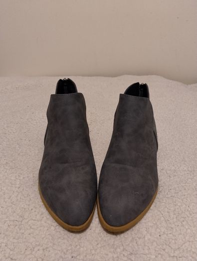 Grey Suede Ankle Boots