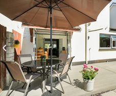 MUST GO THIS WEEKEND - 4 Seat Garden Table, Chairs, Umbrella
