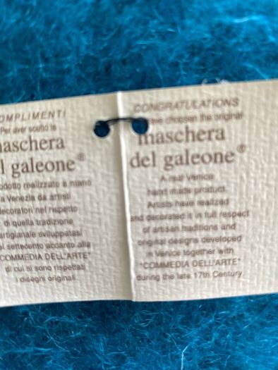 Venetian Mini Mask by Maschera del Galeone