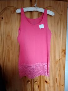 Pink top with lace