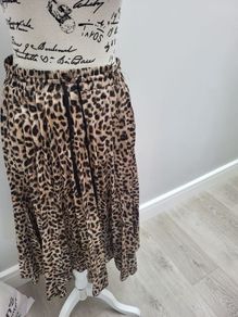 animal print skirt reduced