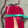 Zadig & Voltaire pink leather mini clutch bag new Image 10