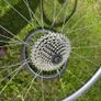 Set of gravel hybrid wheels 700c rim brakes with cassette and schwalbe G-one Speed tyres Image 4