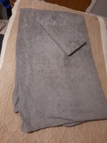grey teddy fleece single duvet set