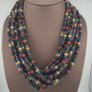 Antique African Style MultiColor Mix 7-8.5mm Glass Beads Necklace Strands Image 6