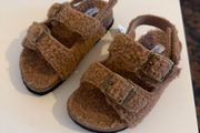 Brown baby sandals