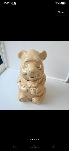 Vintage Disney Winnie the Pooh ceramic honey pot cookie jar 1988