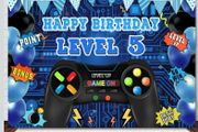 Happy Birthday Age 5 backdrop