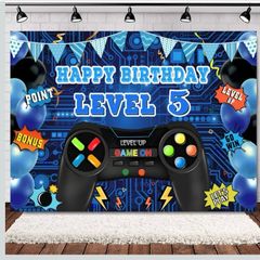 Happy Birthday Age 5 backdrop