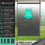 100 x 310cm Vertical Awning for Outdoors, Extendable & Opaque | Vertical Awning with Hand Crank, No Drilling Required | Balcony Privacy Screen & Wind Protection for Garden & Terrace, Waterproof Image 2