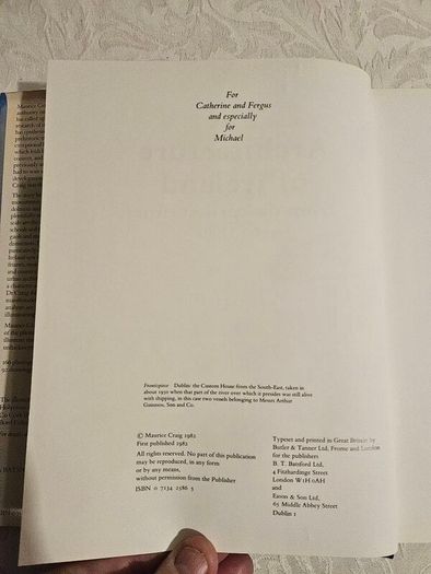 The Architecture Of Ireland.  From The Earliest Times To1880. First Edition Hardback With Dustjacket In Good Condition.  See Photos For Same.