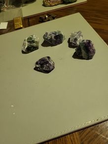 Fluorite rainbow crystals