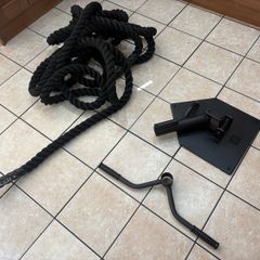 Full Commercial Olympic Landmine, Heavy 50 Foot Battle Rope And Olympic T Bar Row!!