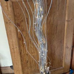 Willow twigs with led lights and vase