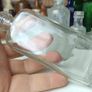 479 - Set of 6 Vintage Clear Glass Cork Screw Top Collectible Decorative Bottles Image 8