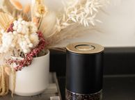 main image for ad Kaffe Glass &amp; Stainless Steel Coffee Storage Container - Round 12oz