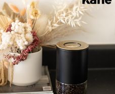 Kaffe Glass & Stainless Steel Coffee Storage Container - Round 12oz