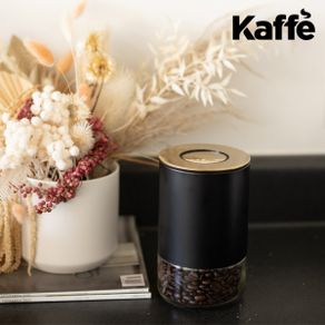Kaffe Glass & Stainless Steel Coffee Storage Container - Round 12oz