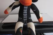 Guitar Sock Monkey Handmade Plush Toy