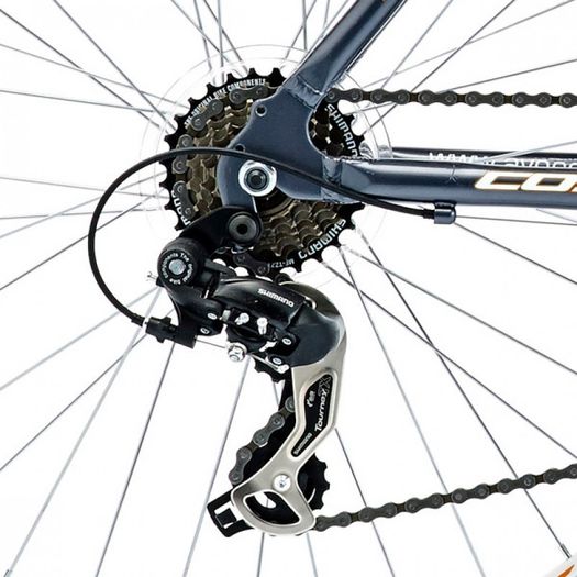 18" Coyote Illinois Gents Alloy FS, 21 Speed, Grey/White