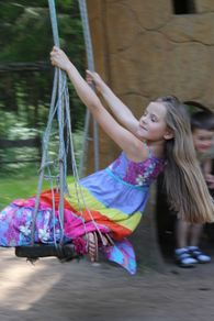 Long Colourfull Dress. Age 7-8