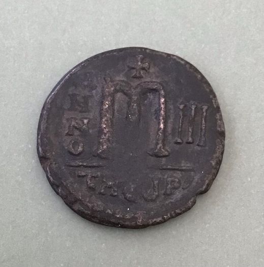 Byzantine Empire Emperor Maurice Tiberius 587 AD Follis